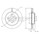TOMEX Brakes Bremsscheibe
